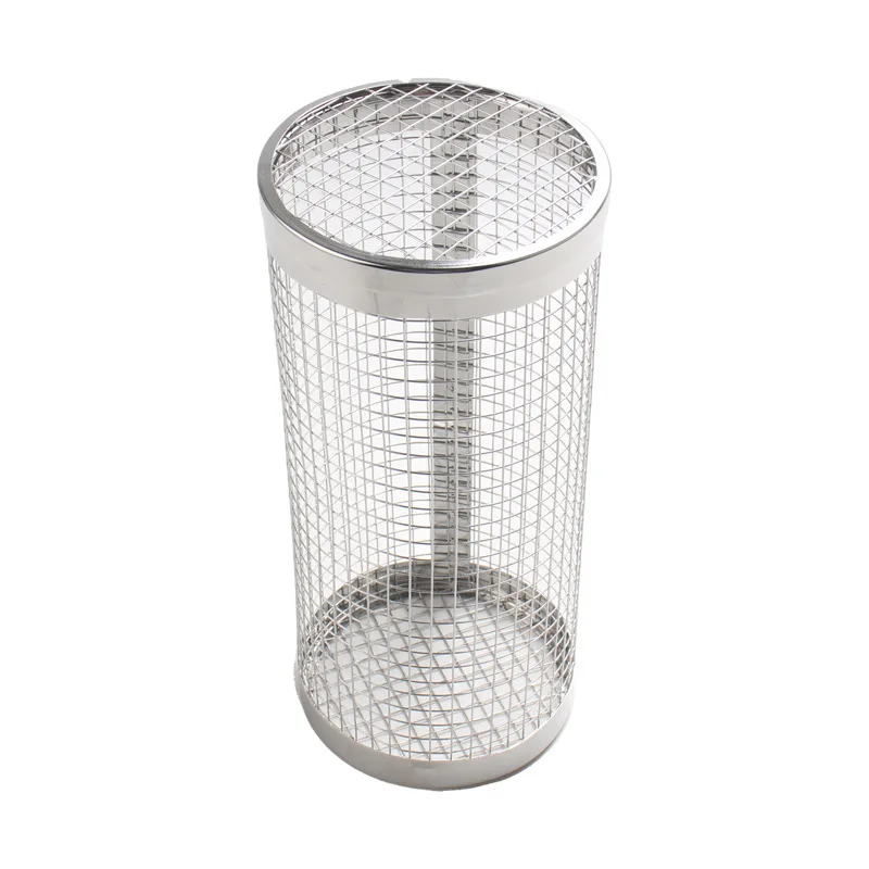 Bbq Net Tube 8in 12in Greatest Ever Stainless Steel Metal Grill Barbecue Cylinder Round outdoor 2pcs Rolling Grilling Basket