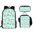 Cartoon Backpack Kids Backpack Bag Low MOQ 3D Printed Cartoon School Bag Kids Daypack Custom Cute Girl Backpack Bag Set