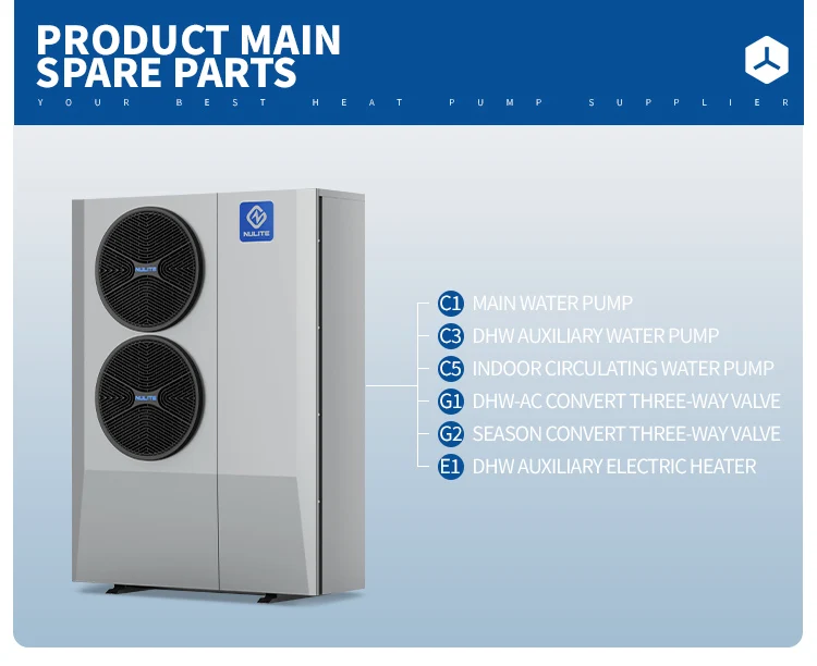 Air to Water Heat Pump, R290, Monoblock, Inverter, 10KW - detail 6