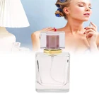 Glass Perfume Bottles 100ml Wholesale Square Customized Luxury Empty Glass Perfume Bottles Spray 100ml 50ml