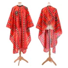 Red Cape Red Hairdressing Hair Cutting Salon Women Barber Cape With Clear Window In Salon Accessories And Products