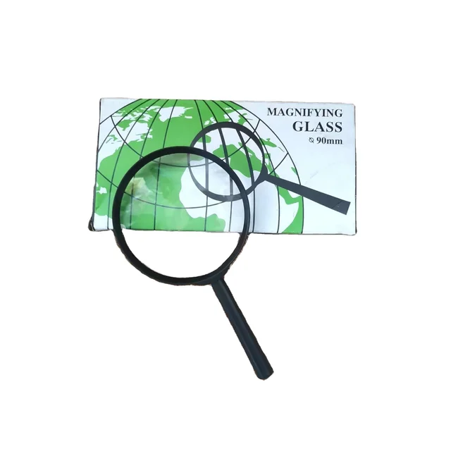 Factory Wholesale Magnifier black Ordinary OEM Glass resin material 100mm Handheld reading magnifying