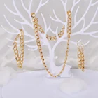 Jewelry Jewellery 24k Gold Dubai Jewelry Sets For Women Costume New Gold Chain Design Fashion Brass Jewellery