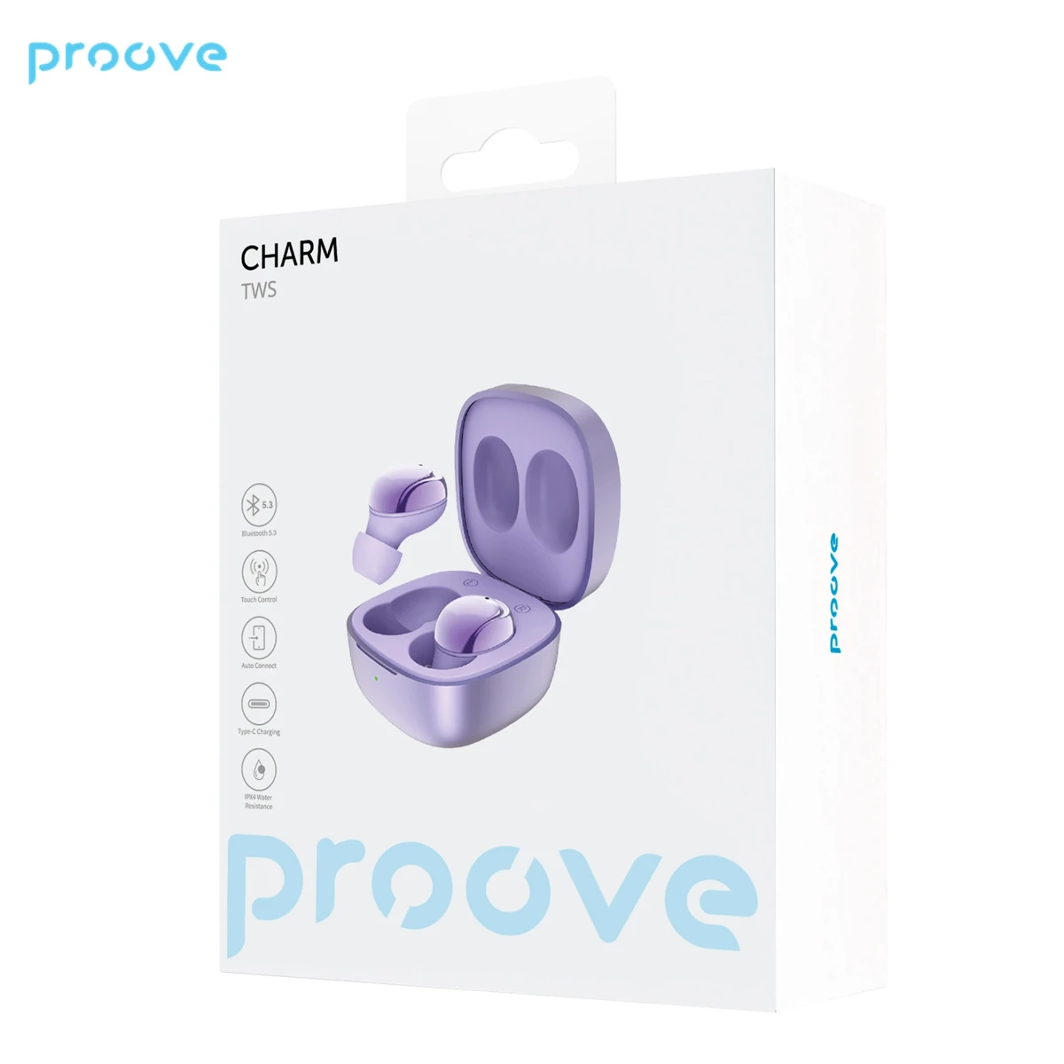 Proove Charm Purple TWS Earbuds