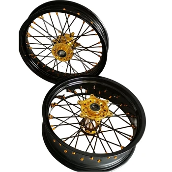 High Performance  Front And Rear Factory Supermoto Wheels  SUR-RON Spoke Wheels Sporks Rims Product fror RMZ 250/450/450Z