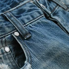 Denim Pants Patchwork Light Blue Destroy Straight Tube Loose Jeans Denim Streetwear Pants For Men