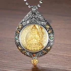 Pendant Silver New Style Guanyin Bodhisattva Buddha Pendant 925 Sterling Silver Buddha Pendant Necklace