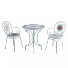 2 Table New Designed Handmade Ceramic Tabletop Inclusive 2 Chairs Outdoor Mosaic Folding Bistro Garden Sets Table