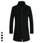 Men Coat Coats Spring Men Casual Slim Fit Woolen Coat High Quality Trench Coats