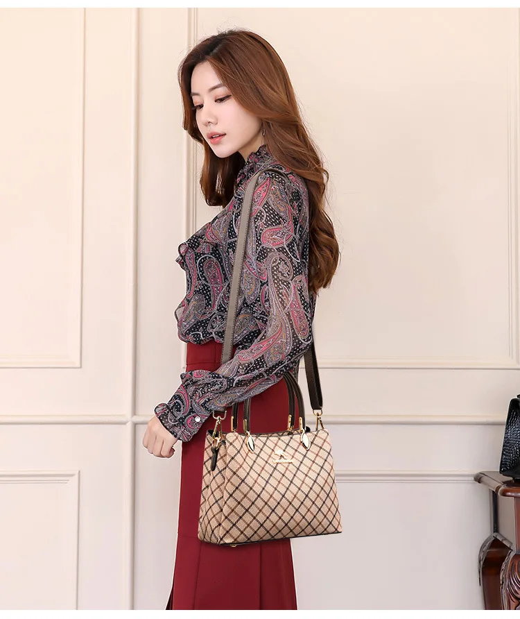 Hot Selling High Quality PU Lady Tote Bag Handbag Luxury Women's Handbags Wholesale