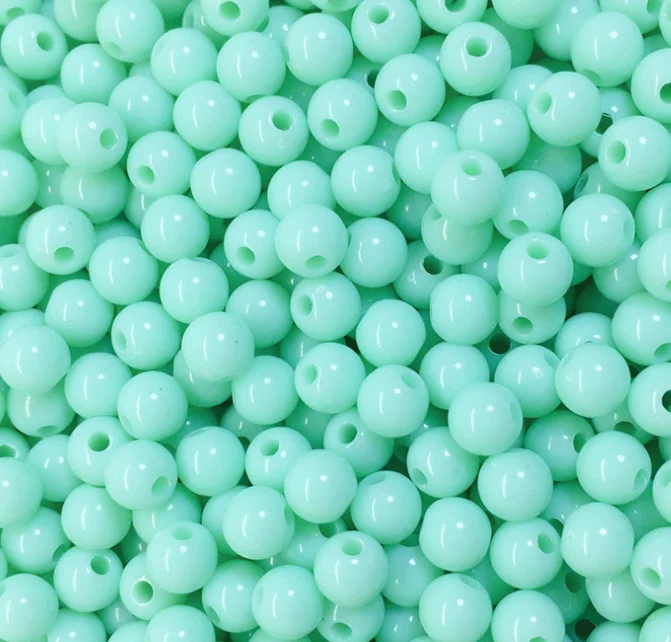 500g/bag 6mm -20mm Multi Colours Plastic Acrylic Round Beads Bubble Gum Beads With Hole