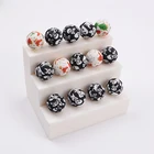 Beads Bangxing Wholesale 12 15 19mm Silicone Skull Beads Round Loose Soft Chewable Beads Silicone Teething Beads