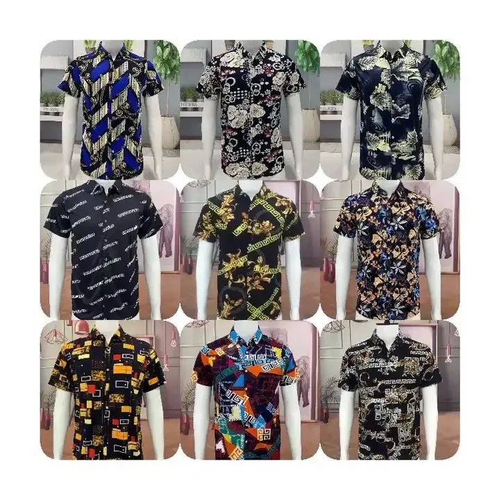 Summer Hawaiian Style Printed Men's Short-Sleeved Shirt Trendy Loose Large Size Beach Shirt For Men