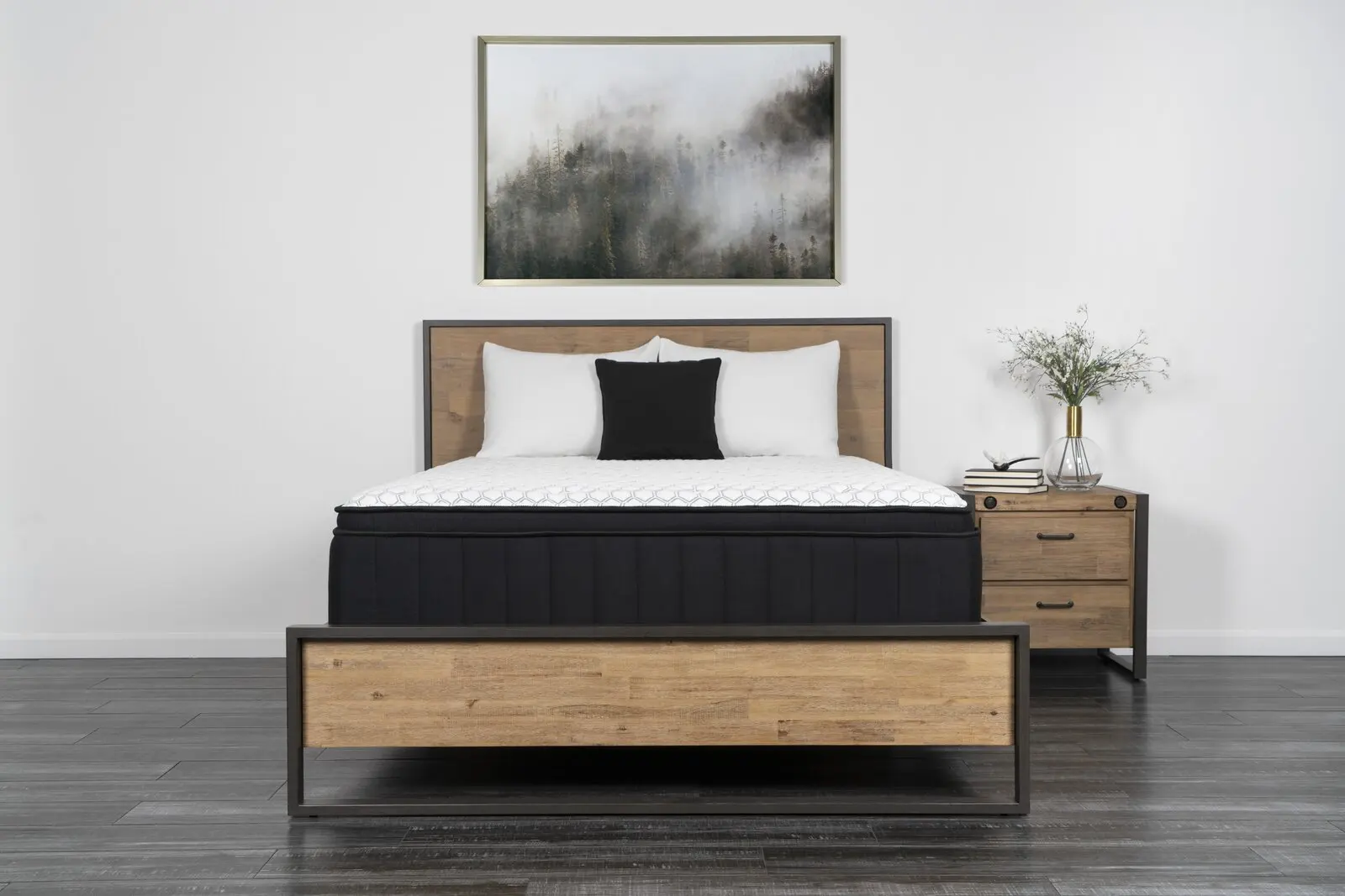 Super comfortable euro top full size pocket spring coils mattress queen king president mattresses