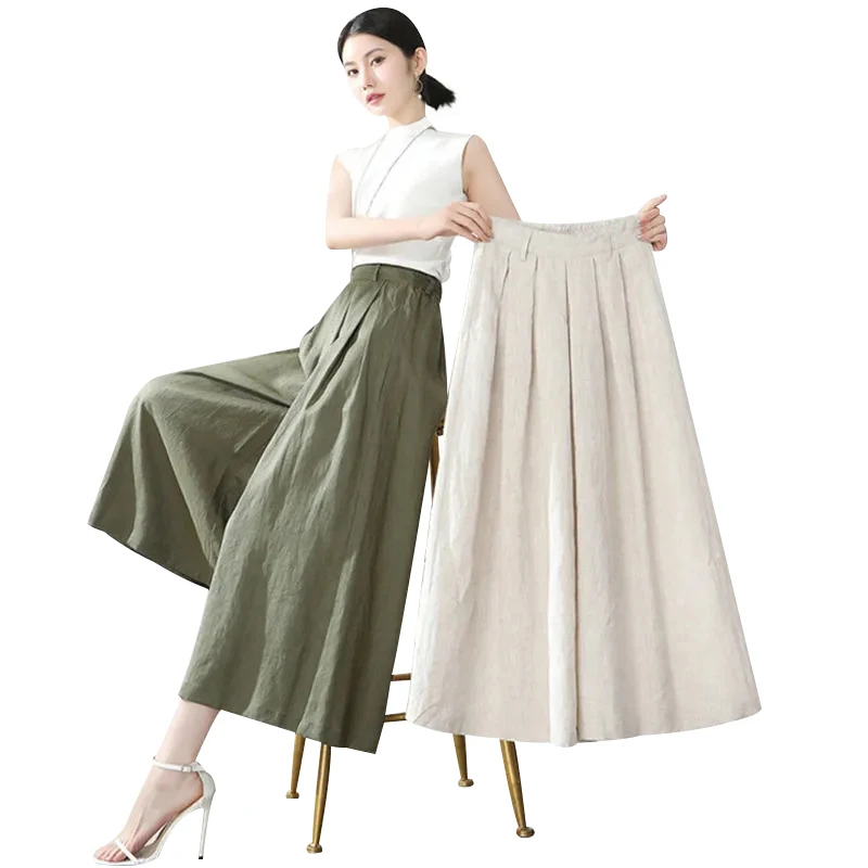 Trendy Seven-point Loose Wide-leg Pants 