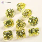 Jewelry Deep Yellow Radiant Round Moissanite Loose Stone For Ring And Jewelry Making