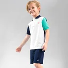 Boy Children 2-7 Years Old Kids Summer Clothing Baby Boy Polo Cotton T Shirt With Button-Down For Sports