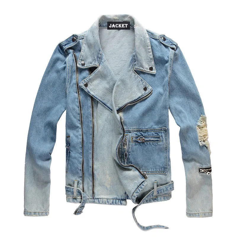 Long Sleeve Men Denim Jacket 