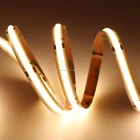 View Led Strip Led 180 Degree Big View Angle High Bright 24v 528leds/m Flexible Cob Led Strip Without Light Dot