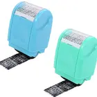 Stamp Stamps Identity Theft Prevention Stamp Security Privacy Protection Wide Roller Stamps Blue Green