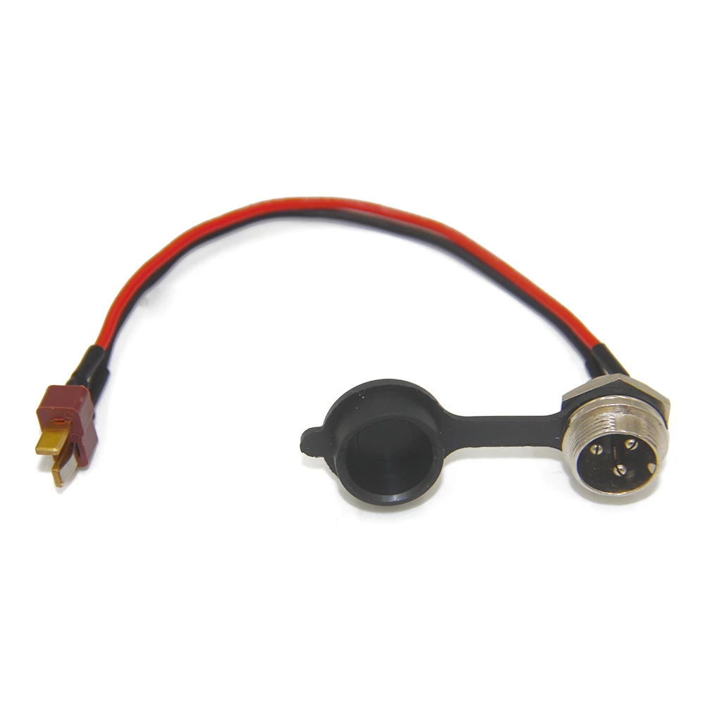 KUGOO M4 E-Scooter Parts Power Charger T-Head Charging Cable Port Accessory Replacement Parts for Scooter Accessories