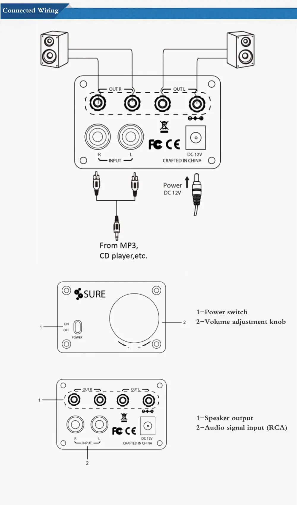 2channel 2x15w Ta2024 Amplifier Class D Digital Power Amplifier After