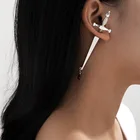 Long Earrings Drop Niche Design Long Hilt Earrings Hip Hop Red Drop Cross Earrings