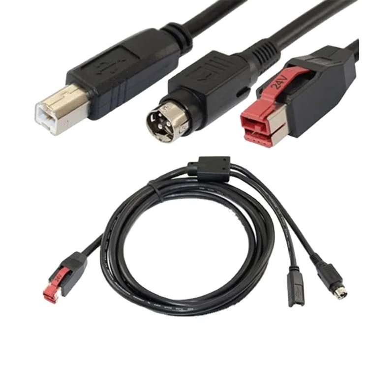 onderwijzen vroegrijp bladzijde 24v/12v M Usb Power Din 3p Male To "y" Cables Or Powered Usb 24v 8px1  Retail Cable For Pos Systems Epson Printers - Buy 3 Pin Power Cable Din,24v  Power Adapter 3