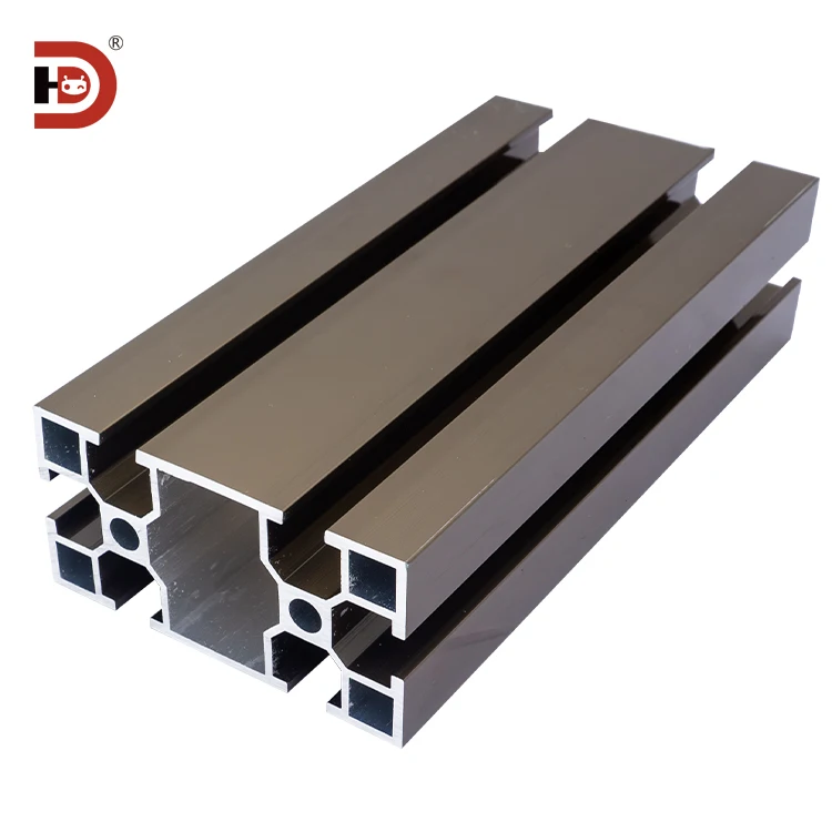 4040 4080 Factory Extrusion Industry Profile Aluminum Custom t Slot v Slot Aluminum Profile Champagne Color Electrophoresis factory