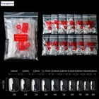 False 500 Pcs/Pack Square False Nails Round Piece White Transparent Natural Color Manicure Tools