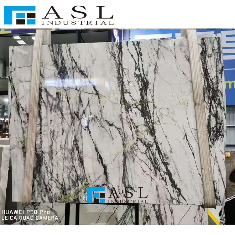 Clivia White Marble with green veins for wall tiles light green gold and white marble tilestile