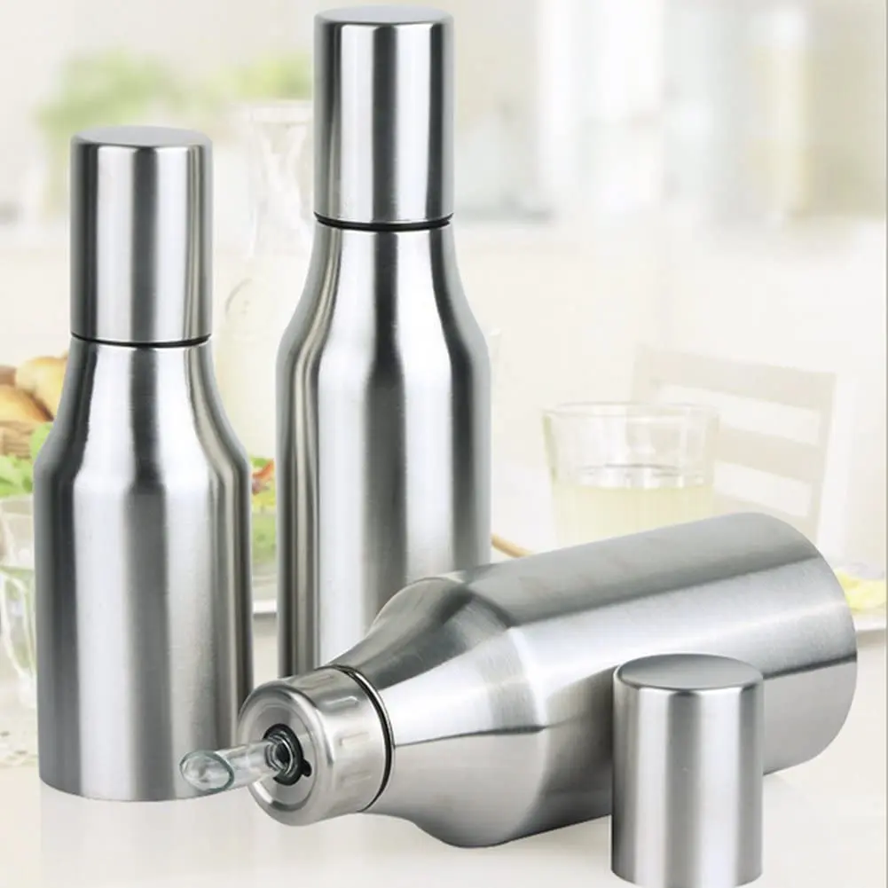 500ml 750ml 1000ml Stainless Steel Olive Oil dispenser for Kitchen Oil Bottle