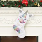 Christmas 2021 New Christmas Items Decoration Sequined Unicorn Christmas Socks