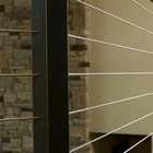 Household Modern Style Pagar Luxury Stair Railing Wire Steel Cable Railing Steel Pillar Wire Rope Rod Railing Household