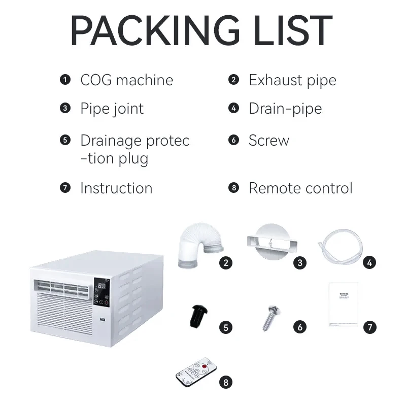 Electric Air Conditioner, Portable, 400-450m³, R134a - detail 8