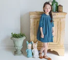 Clothing Princess High Quality Children Clothing Dress Solid Color Kids Girl Princess Dress With Lace