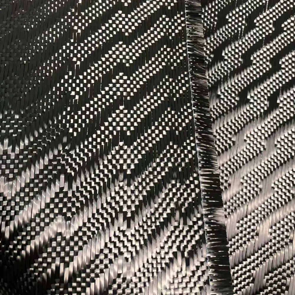 High Quality 3k 240G lightning Pattern Carbon Fiber Jacquard Fabric High Quality 3k 240G lightning Pattern Carbon Fiber Jacquard Fabric