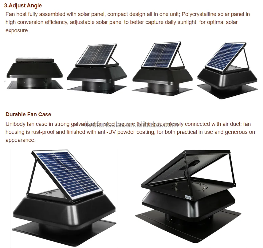 Ceiling Fan, Solar, 30W, 35W, 40W - detail 14