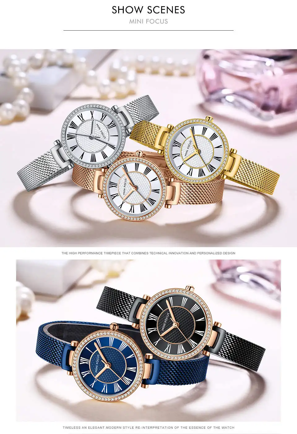 Mini Focus 0424L Minimal Women Quartz Wristwatch 3ATM Waterproof