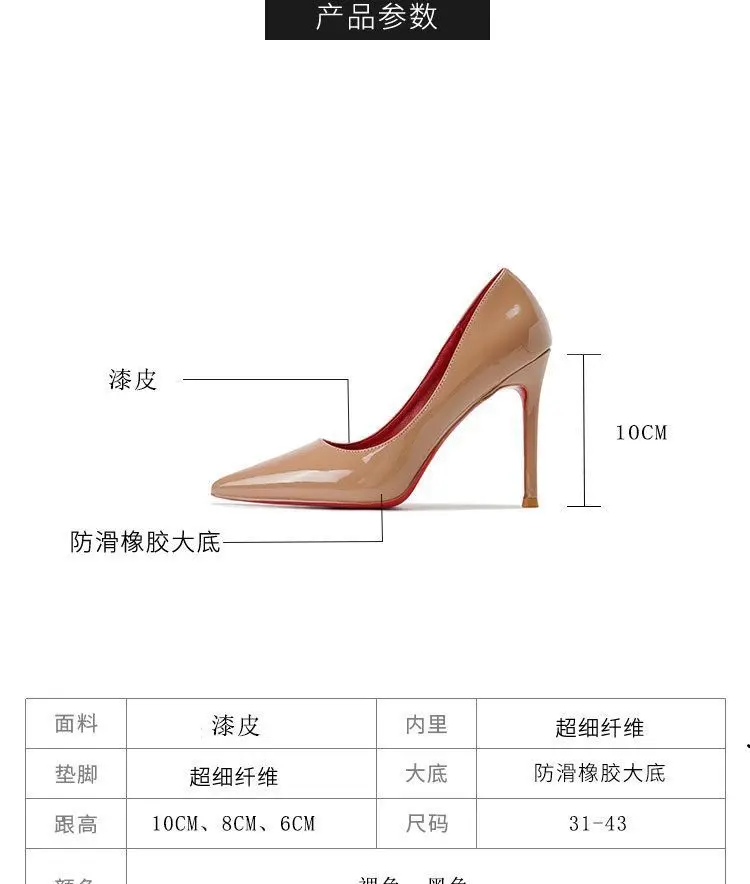 Wholesale New Design Nice High Heels Red Bottom Women Dress Casual Sandals  Plain Summer Light Luxury Lady Heel Shoes From m.