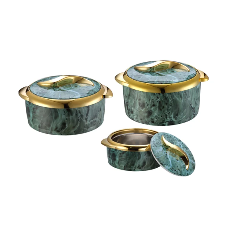 Factory Hot Selling Food Warmer Set Insulated 1.5L+2L+2.5L 3pcs Set New Arrival Beautiful Color Luxury Food Container