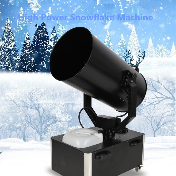 Christmas Stage Snowflake Making Machine Field Remote Control Snow-making Equipment 180 Degree Jet Snow Machine