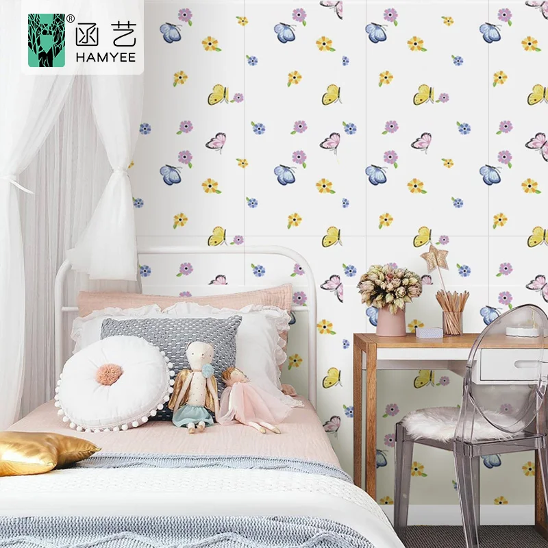 product 3060cm cartoon design contact paper waterproof animal print wallpaper wall tile sticker for home decor-60