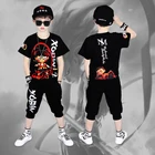 Boy 3-15 Years Old Short Sleeve Fashion Cartoon Sports Suit Boy Summer Casual Suit