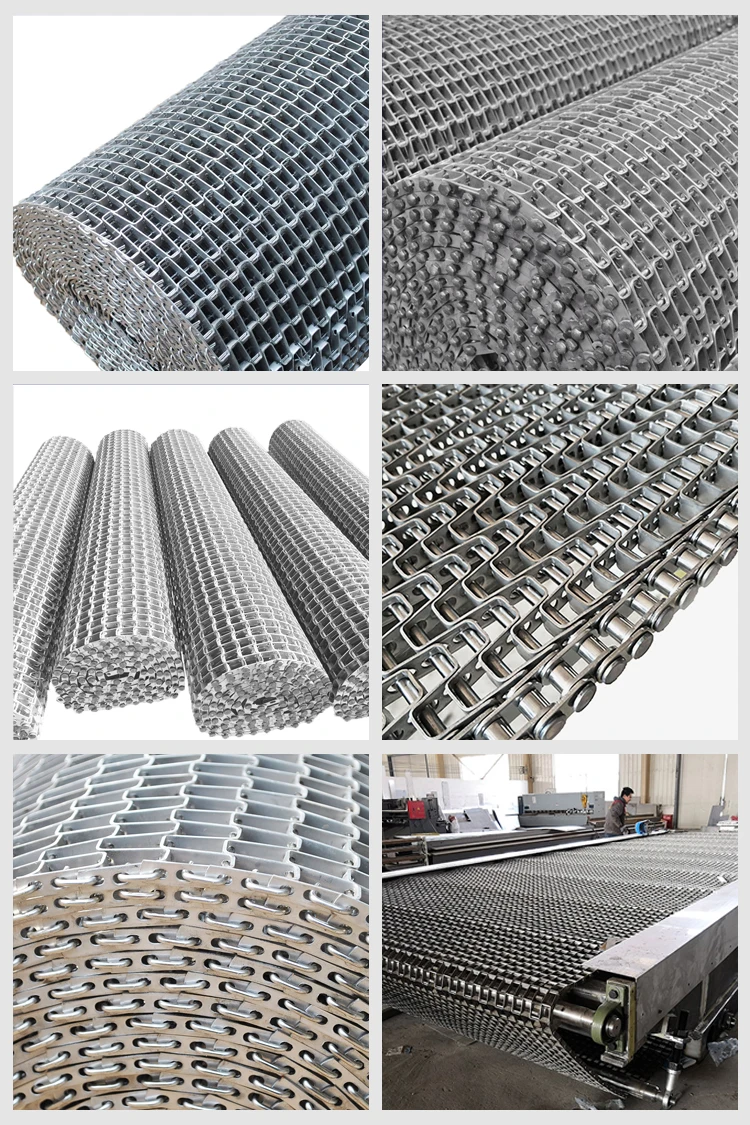 304 316 Stainless Steel Honeycomb Flat Wire Conveyor Belts