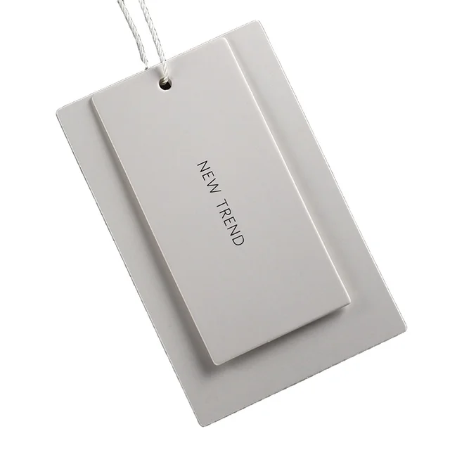 custom  luxury  with brand logo  embossed  stamping logo garment   white paper  hang tags  for clothing