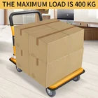 Carts Cart Heavy Duty Transport Tool Carts Platform Truck Cart Folding Platform Trolley