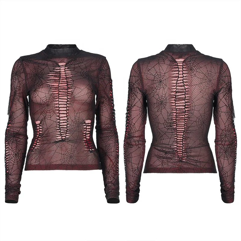 Punk Rave Wt-695tcf Gothic Spider Web 