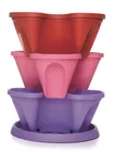 Garden Pot Plastic Wholesale Hot Sell Colorful Outdoor Tower Garden Self Watering Plastic Plant Pot