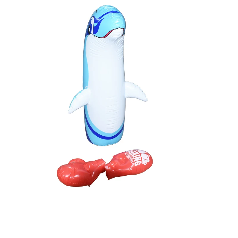 Inflatable Blow Up Boxing Punching Bags Toys for Kids Playing Outdoor Indoor